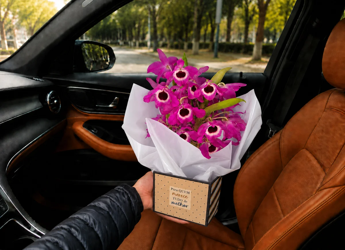 Orquídea olhos de boneca Lilás